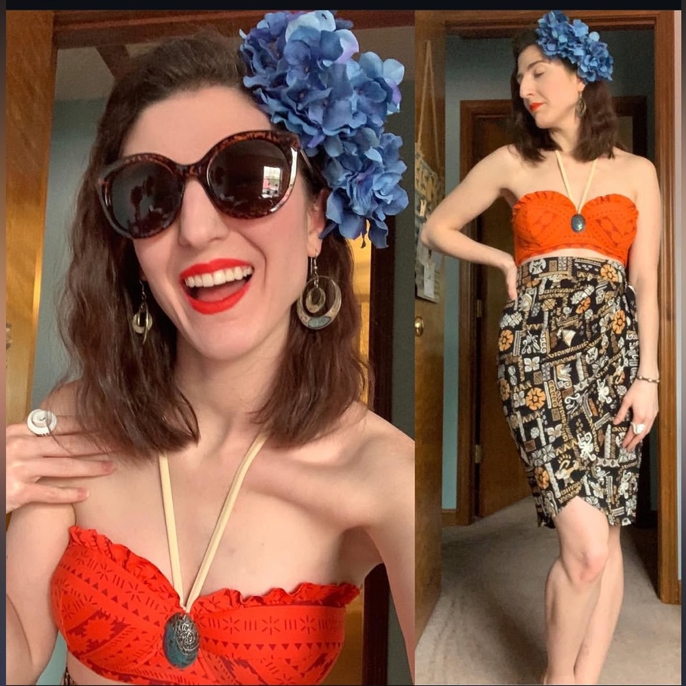 Her Universe Disney Moana retro wrap skirt, small Hot Topic